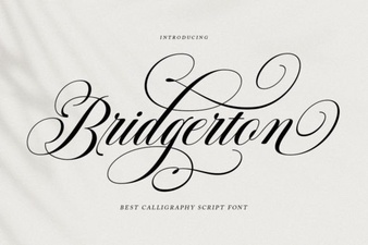 Bridgerton Font Design and Project Inspiration