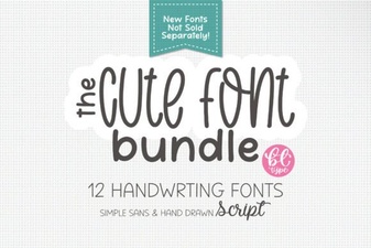 Adorable Cursive Font Bundle for Projects