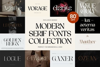 Modern Serif Fonts for Design & Publishing Projects